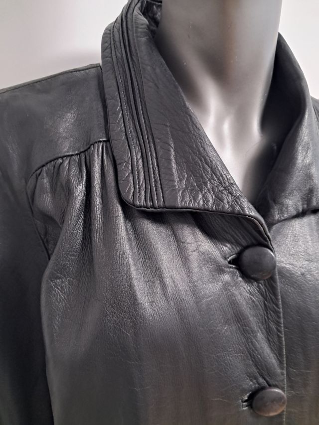 Abrigo de cuero mujer