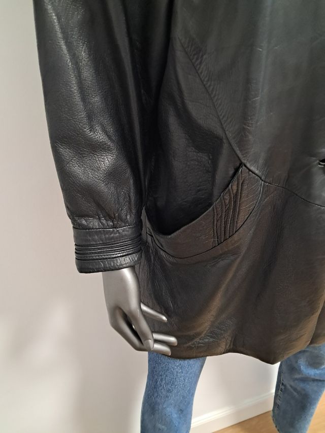 Abrigo de cuero mujer