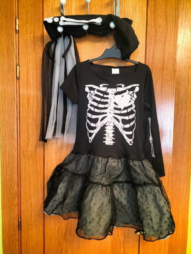 Disfraz esqueleto talla 8-10 años