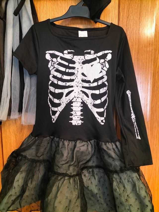 Disfraz esqueleto talla 8-10 años