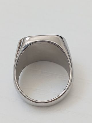 Anillo grande acero inox 7 arcangeles