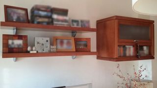 Mueble salón TV. Madera cerezo maciza