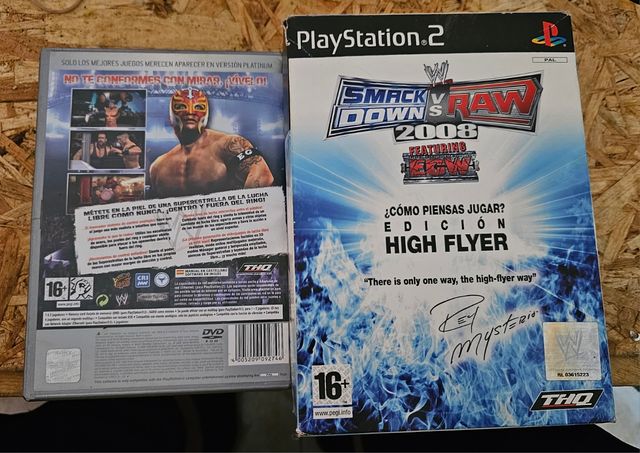WWE 2008 PS2 EDICIÓN HIGH FLYER