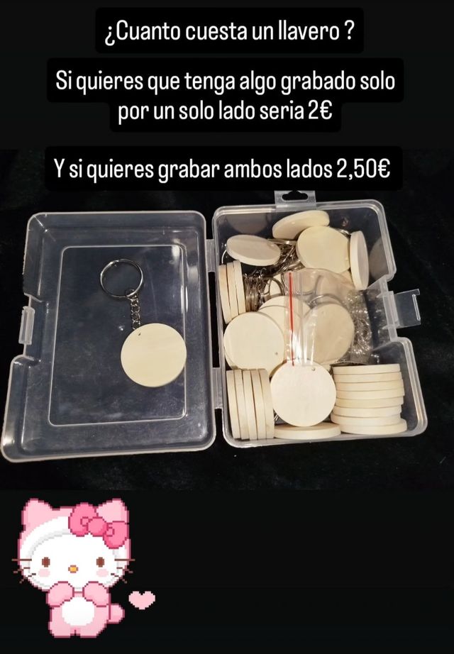 Llaveros de madera grabados personalizados