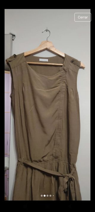 Vestido caqui Promod.Talla.M.