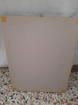 Quadro in carboncino con cavalli 