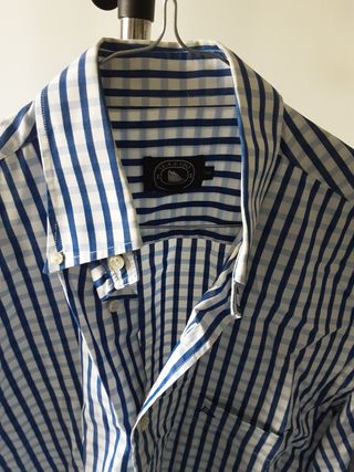 Stock 2 camicie righe blu 