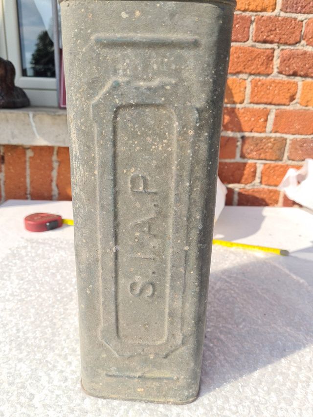 Scatola Latta S.I.A.P. Genova - 1931