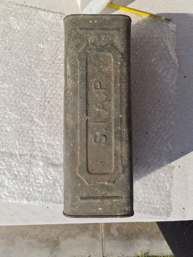 Scatola Latta S.I.A.P. Genova - 1931