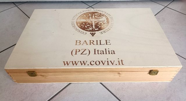 Cassetta in legno vino