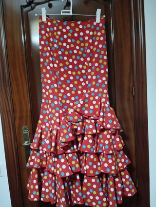 Vestido de flamenca dos piezas