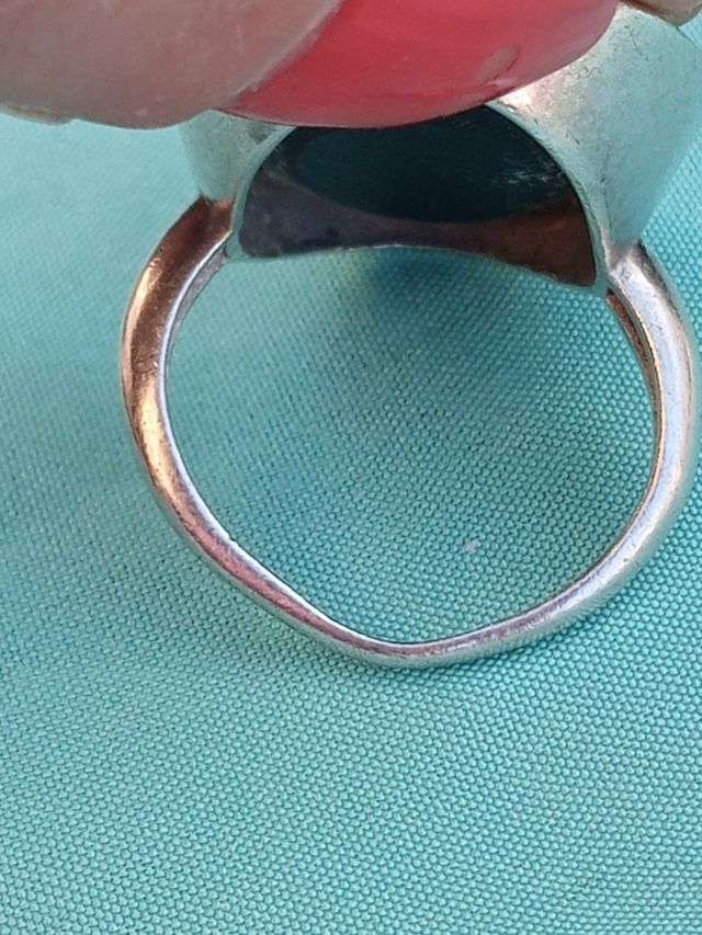 Anello in argento con onice