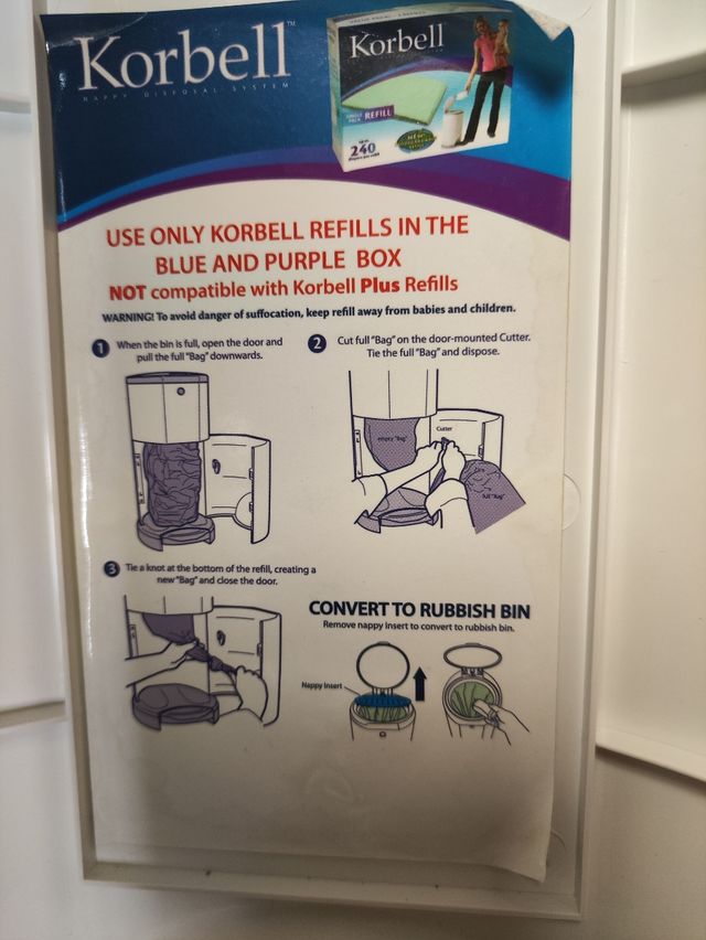 Papelera de pañales