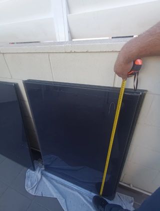 Cristales terraza templados negros