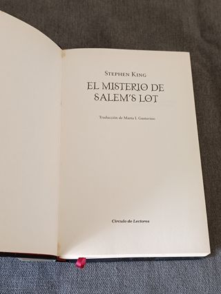 El misterio de Salems Lot de Stephen King 