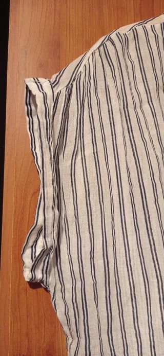 Camisa rayas cuello mao