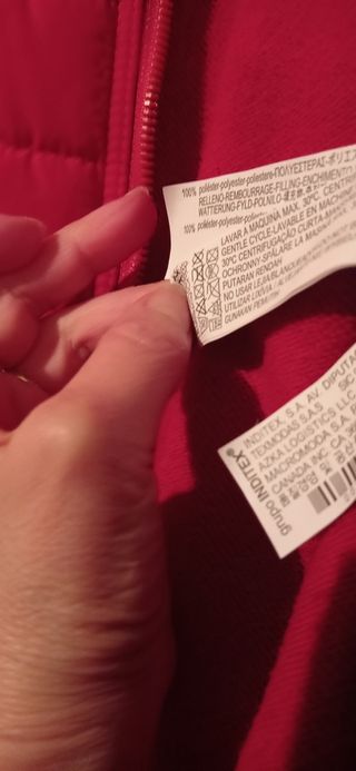 Chaleco rojo oscuro Zara Man