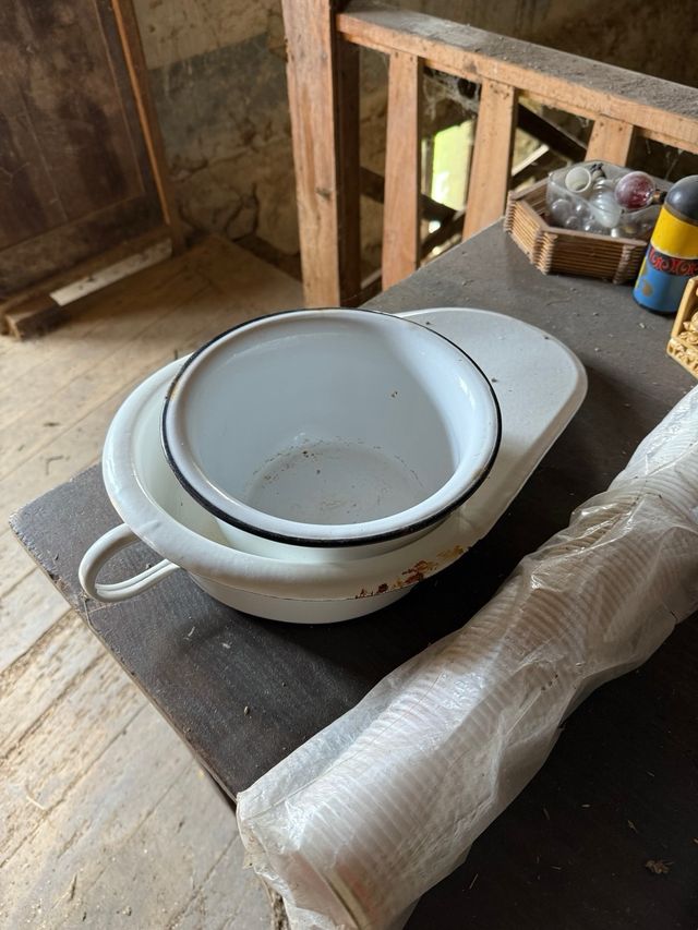 Orinal y chata esmaltadas