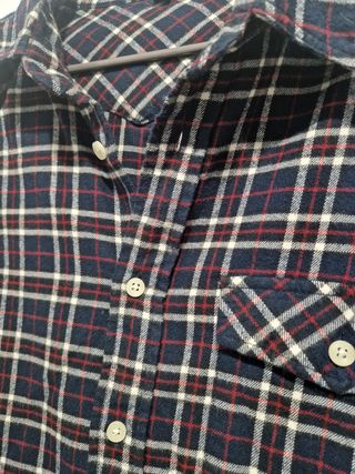 Camisa cuadros franela Muji