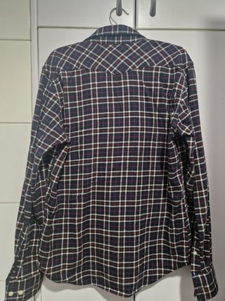 Camisa cuadros franela Muji