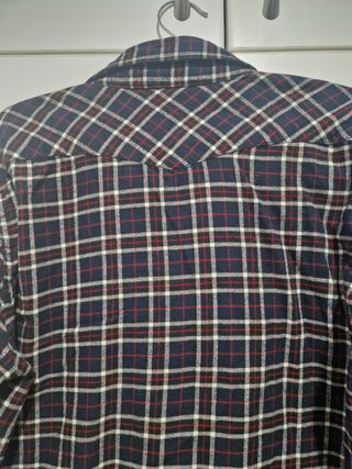 Camisa cuadros franela Muji