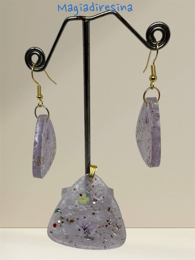 Parure ciondolo e orecchini handmade