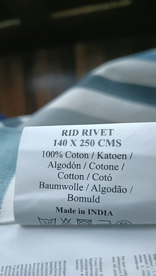 Juego de 2x2 cortinas medidas en las etiqueta