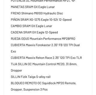 ORBEA OIZ M20 TR  2023. TALLA L