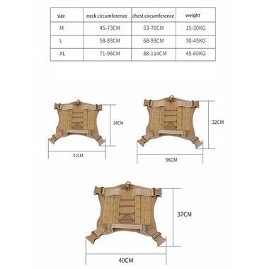 Arnés táctico de entrenamiento para perros c