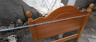 Cabeceros de pino para cama de 90