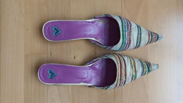 Zuecos mulé tacón kitten núm 41