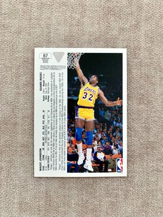 Carta NBA Magic Johnson N.67 Upper Deck 91/92