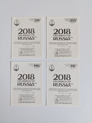 LOTE DE CROMOS MUNDIAL 2018 PANINI