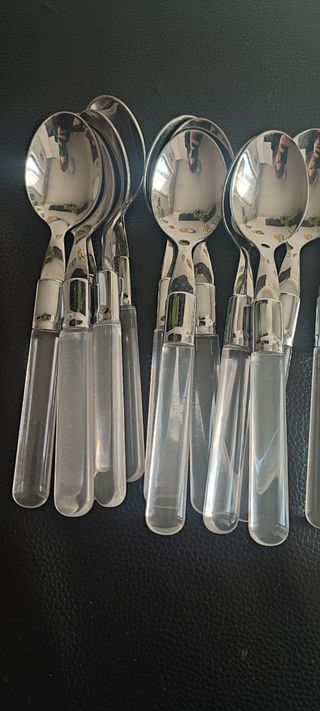 Posate acciaio inox e alabastro