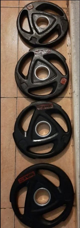 PESAS LOTE DISCOS OLIMPICOS 5KG 10KG 15KG DE 50MM
