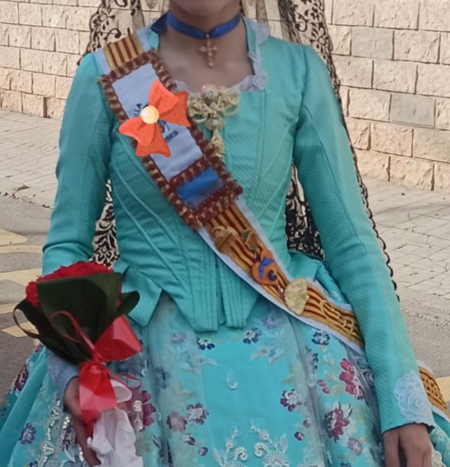 Corpiño fallera niña  manga larga