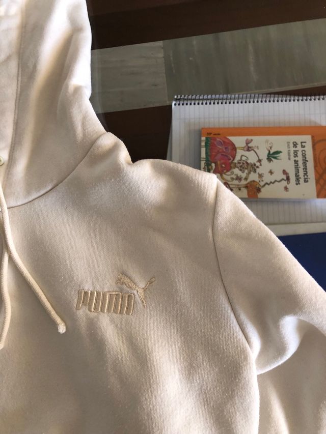 Sudadera Puma color blanco