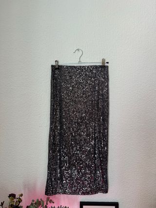 Falda lentejuelas nueva