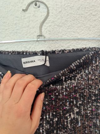 Falda lentejuelas nueva