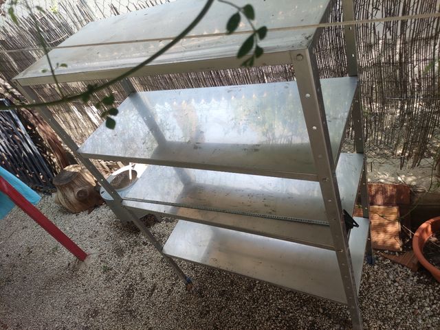 Estantería de acero inoxidable reforzada