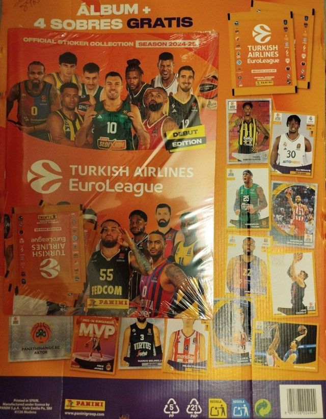 Álbum de stickers Euroliga de Baloncesto