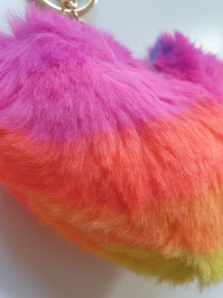 Llavero corazón pelo