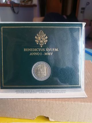 Cofanetto 2 euro commemorativo Vaticano 2005 GMG