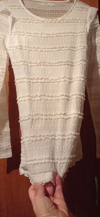 Camiseta encaje mujer Bershka