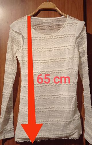 Camiseta encaje mujer Bershka