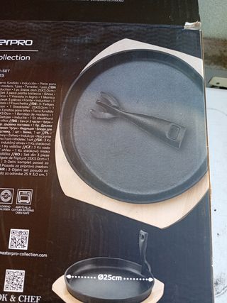 Piastra ghisa a induzione masterpro 25 