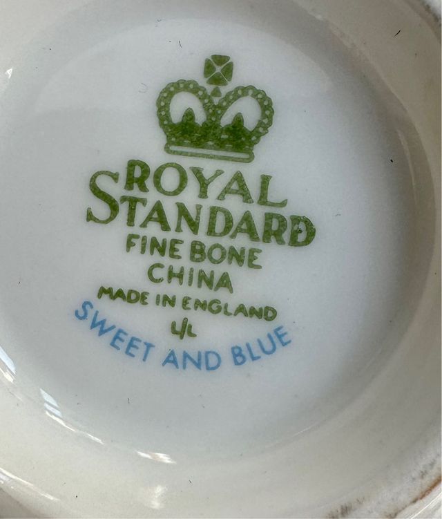 Set de té de porcelana inglesa Royal standard