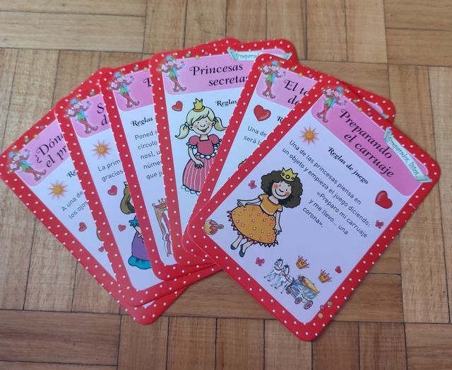 Tarjetas de 50 diversiones de princesas