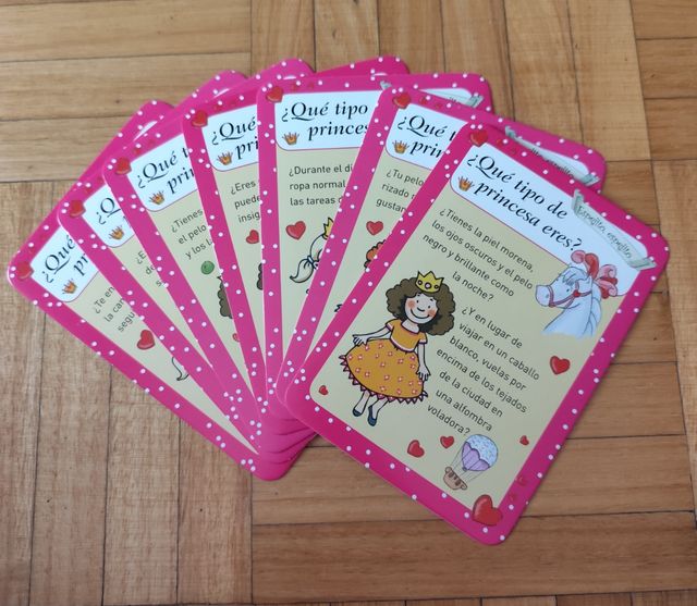 Tarjetas de 50 diversiones de princesas