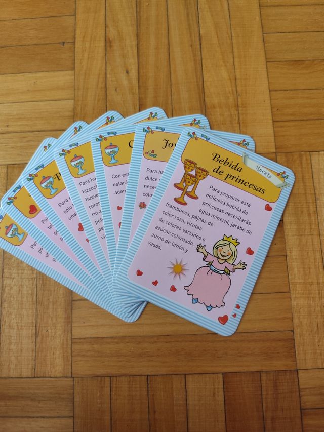 Tarjetas de 50 diversiones de princesas